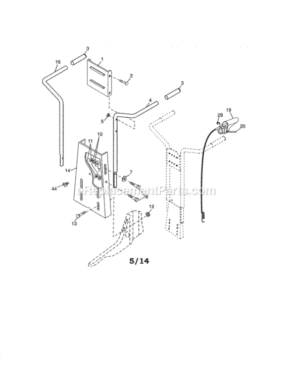 Page A Diagram and Parts List for 917992060  Craftsman Tiller