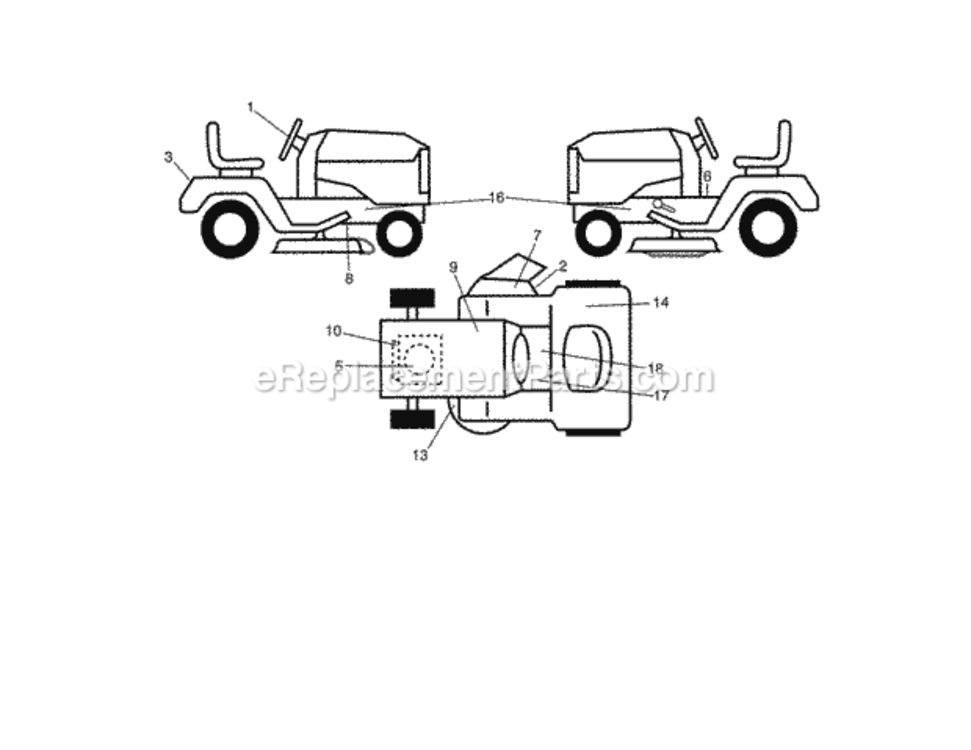 Page G Diagram and Parts List for 917992880  Craftsman Lawn Tractor
