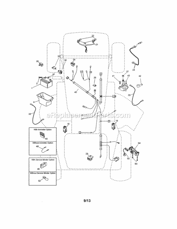 Page A Diagram and Parts List for 917992960  Craftsman Lawn Tractor