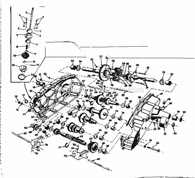 Page G Diagram and Parts List for 91799400  Craftsman Lawn Tractor