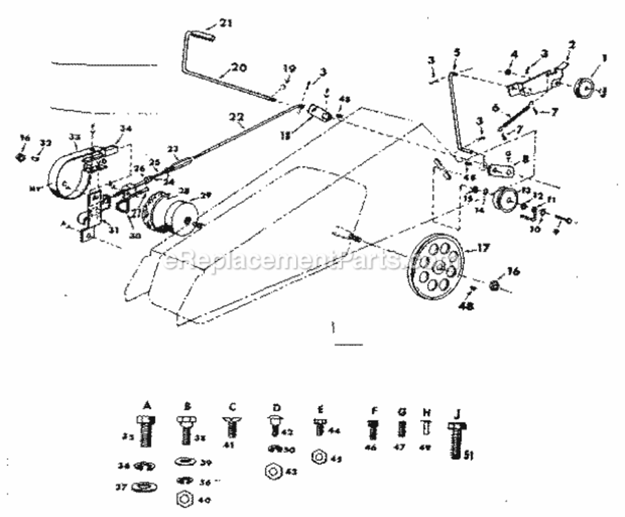 Page C Diagram and Parts List for 91799401  Craftsman Lawn Tractor