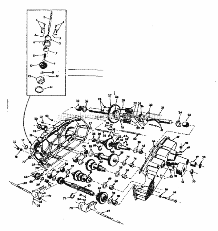 Page F Diagram and Parts List for 91799401  Craftsman Lawn Tractor