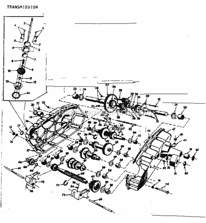 Page F Diagram and Parts List for 91799410  Craftsman Lawn Tractor