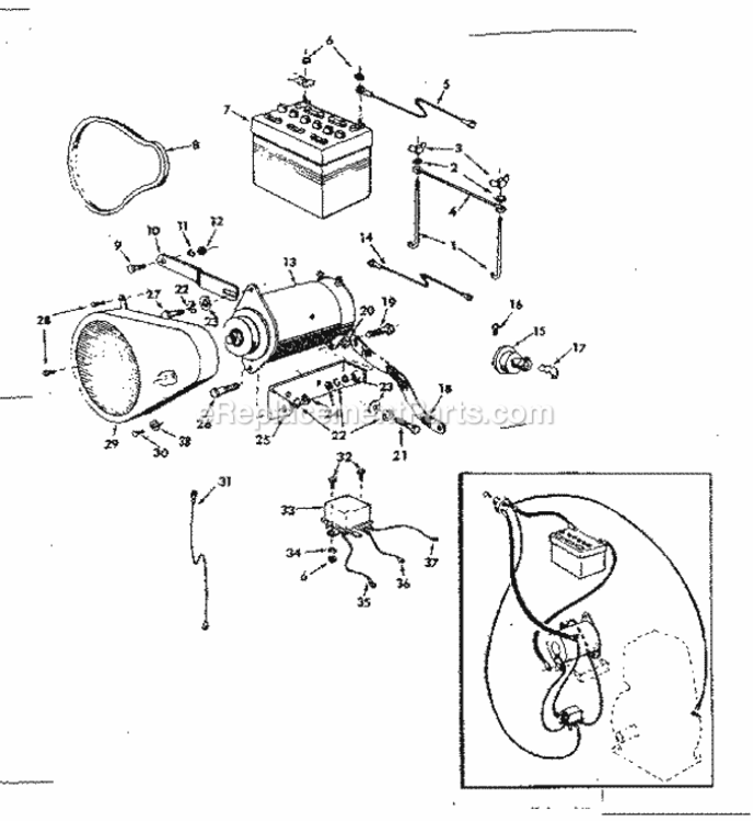 Page D Diagram and Parts List for 91799420  Craftsman Lawn Tractor
