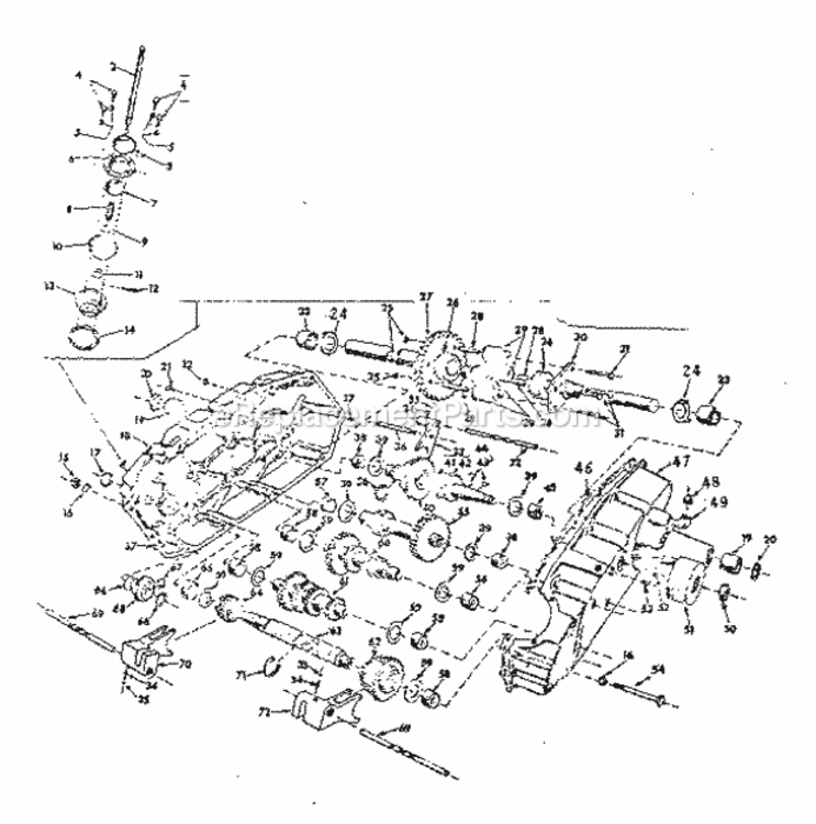 Page F Diagram and Parts List for 91799420  Craftsman Lawn Tractor
