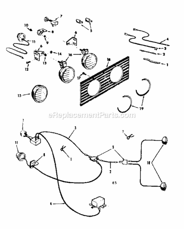 Page E Diagram and Parts List for 91799421  Craftsman Lawn Tractor