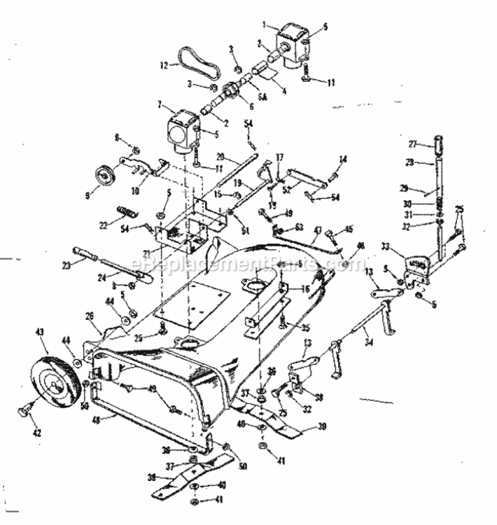 Page A Diagram and Parts List for 91799620  Craftsman Lawn Mower