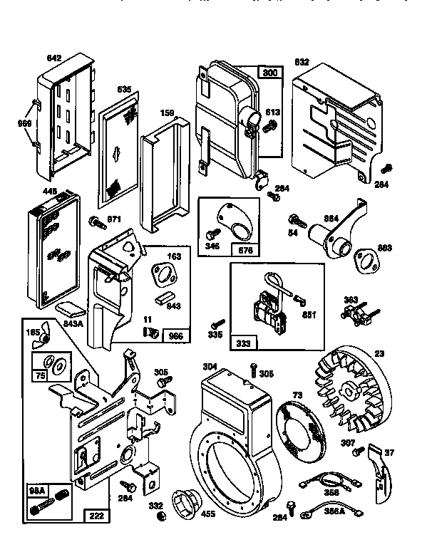 Engine133402-0555-a1 (71,500) Diagram and Parts List for 500133402-0555-A1  Craftsman Engine