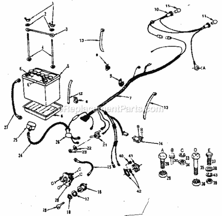 Page A Diagram and Parts List for 917S252645  Craftsman Lawn Tractor