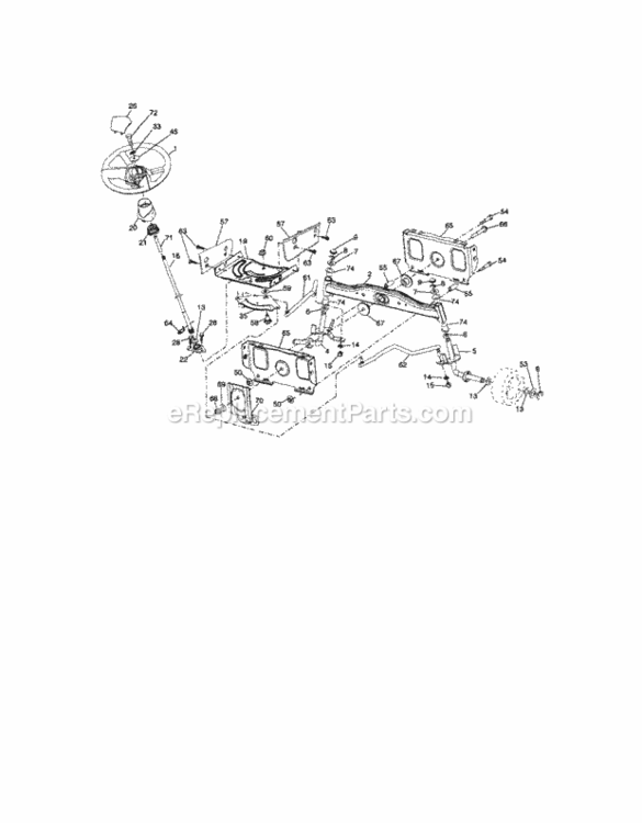Page C Diagram and Parts List for 917T287121  Craftsman Lawn Tractor