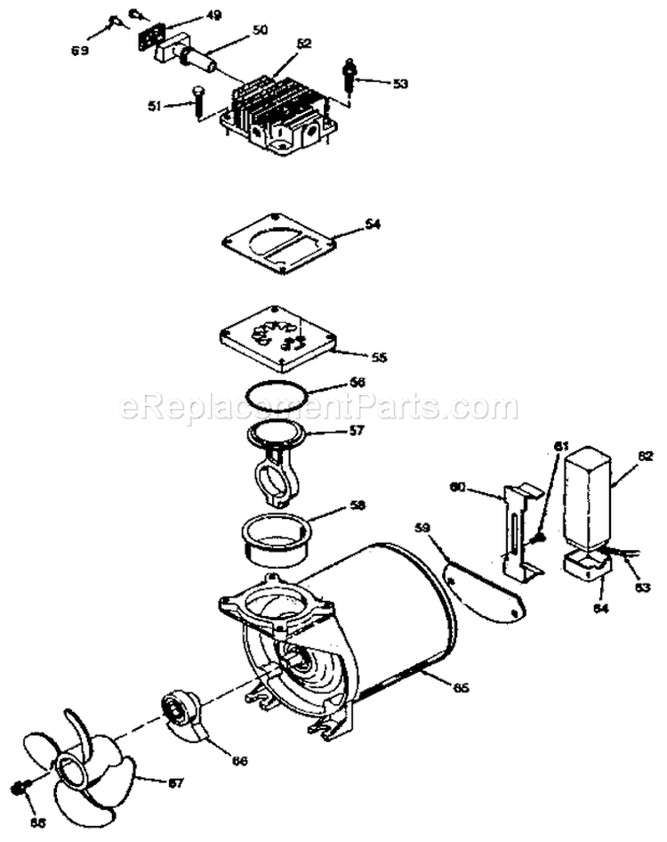 Page C Diagram and Parts List for 919153312  Craftsman Compressor
