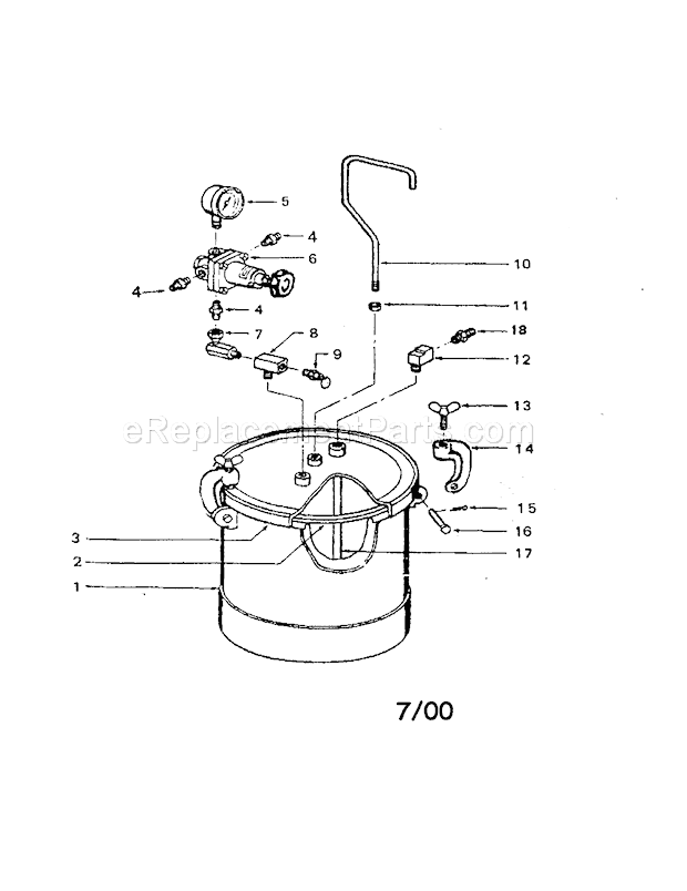 Page A Diagram and Parts List for 919161020  Craftsman Paint Sprayer