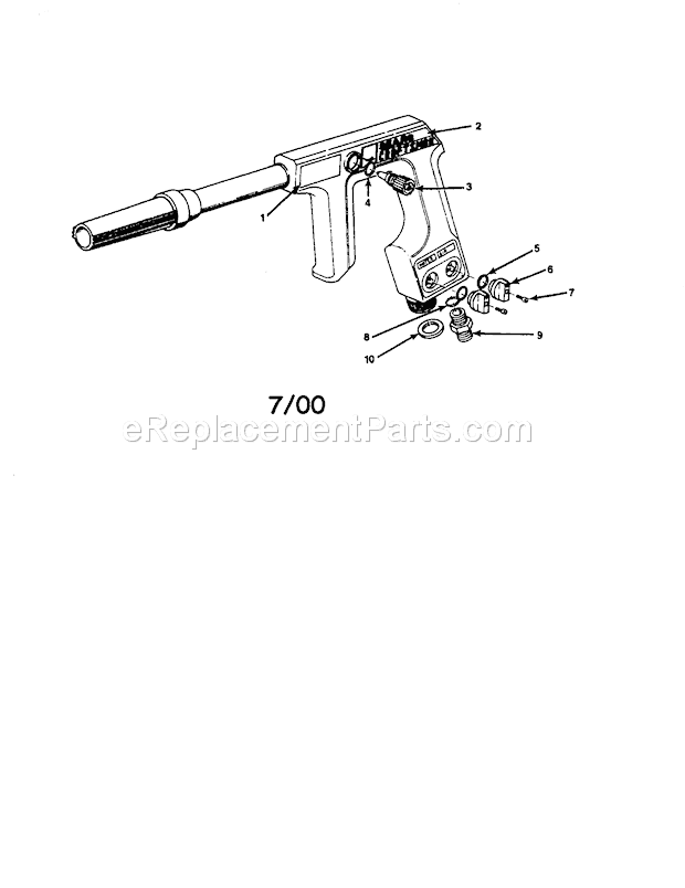 Page A Diagram and Parts List for 919162251  Craftsman Paint Sprayer