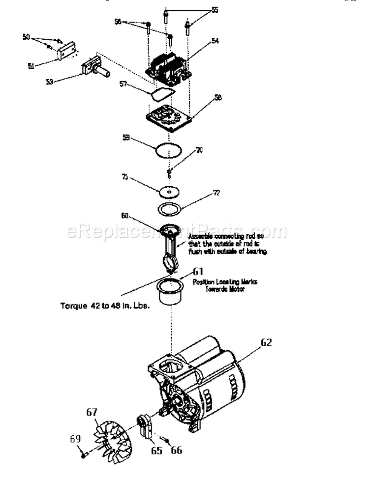 Page B Diagram and Parts List for 919163450  Craftsman Compressor