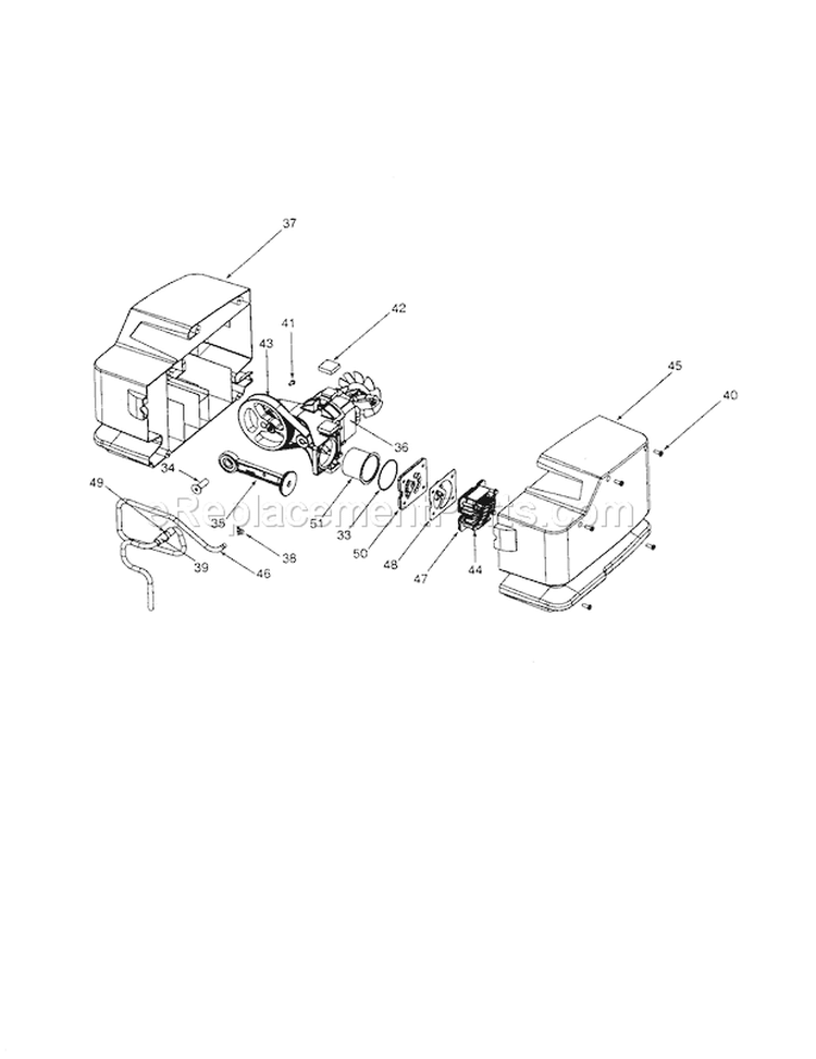 Compressor Pump Diagram Diagram and Parts List for 919167141  Craftsman Compressor
