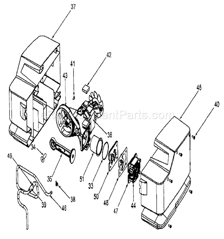 Page B Diagram and Parts List for 919167160  Craftsman Compressor