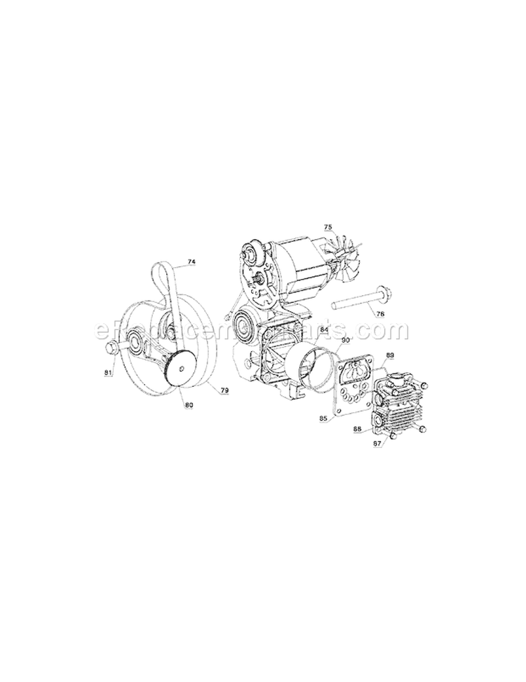 Connection Rod/Piston/Hea... Diagram and Parts List for 919167630  Craftsman Compressor