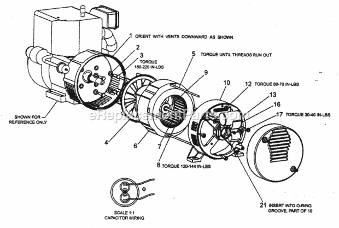 Page C Diagram and Parts List for 919670040  Craftsman Generator