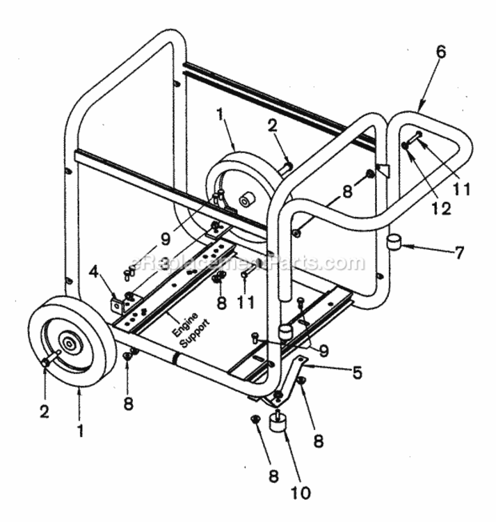 Page E Diagram and Parts List for 919670040  Craftsman Generator