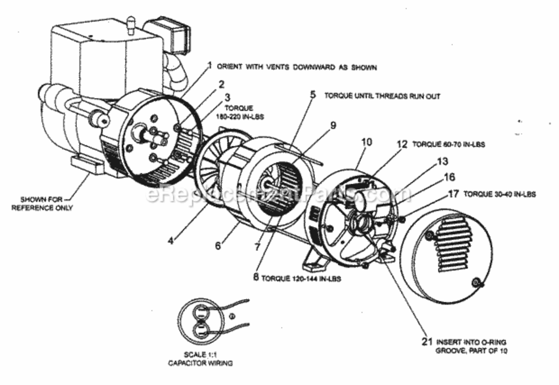 Page C Diagram and Parts List for 919670041  Craftsman Generator