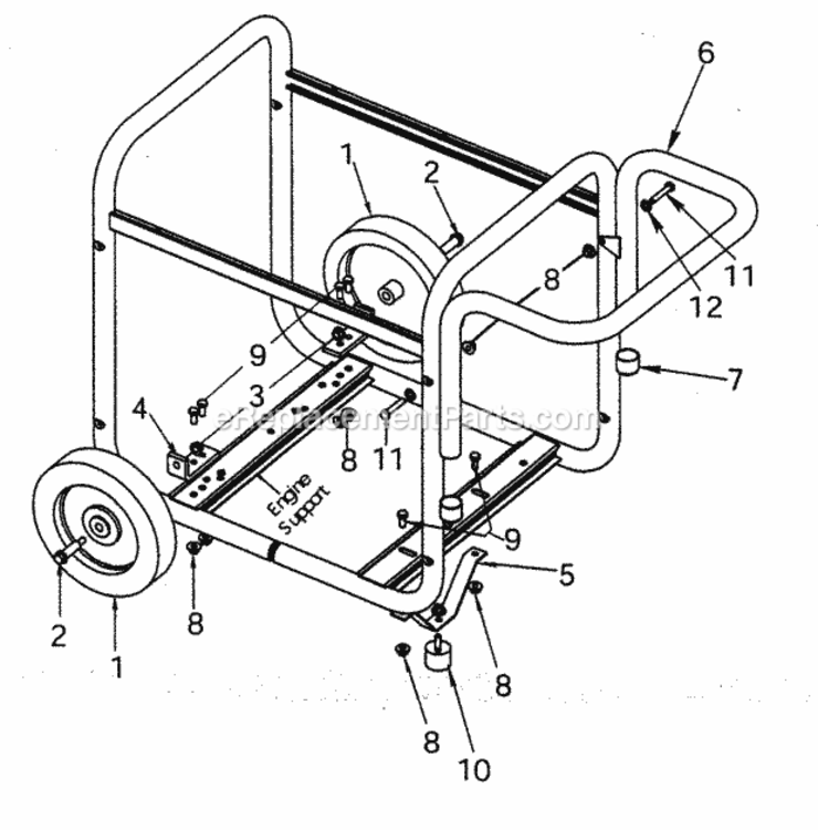 Page E Diagram and Parts List for 919670041  Craftsman Generator