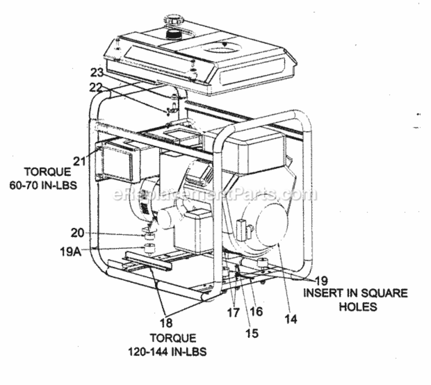 Page B Diagram and Parts List for 919670070  Craftsman Generator