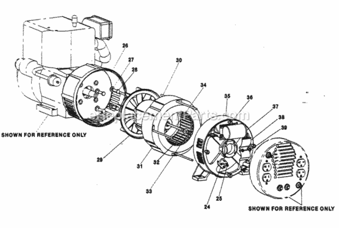 Page C Diagram and Parts List for 919679370  Craftsman Generator