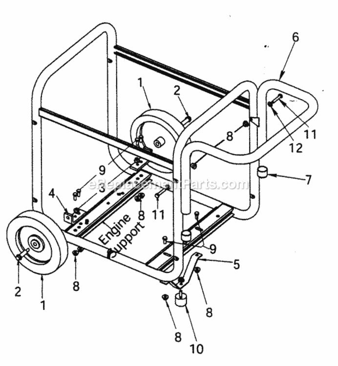 Page A Diagram and Parts List for 919679501  Craftsman Generator