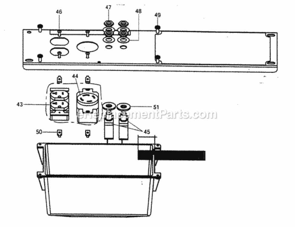 Page D Diagram and Parts List for 919679501  Craftsman Generator