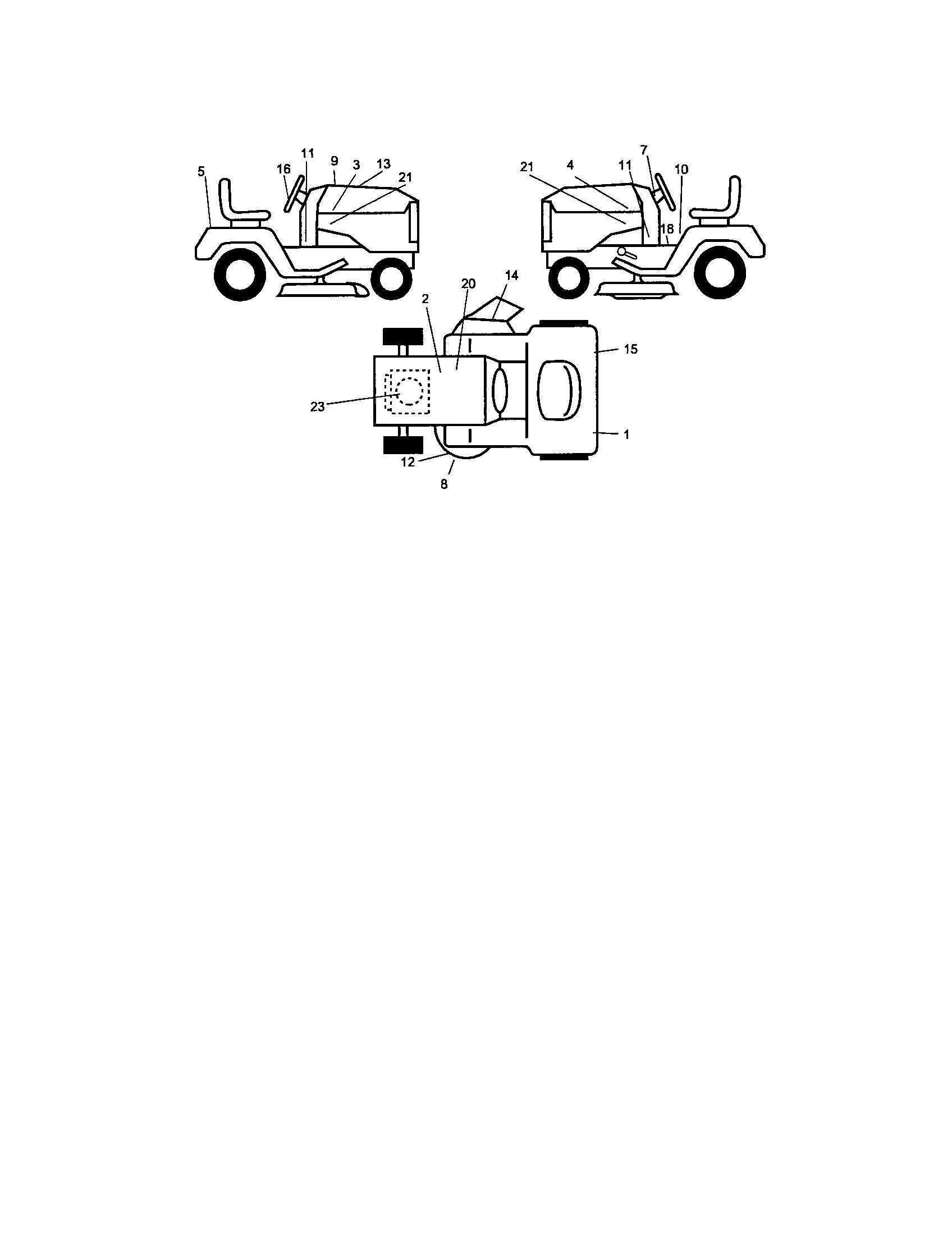 Decals Diagram and Parts List for 917275620  Craftsman Lawn Tractor