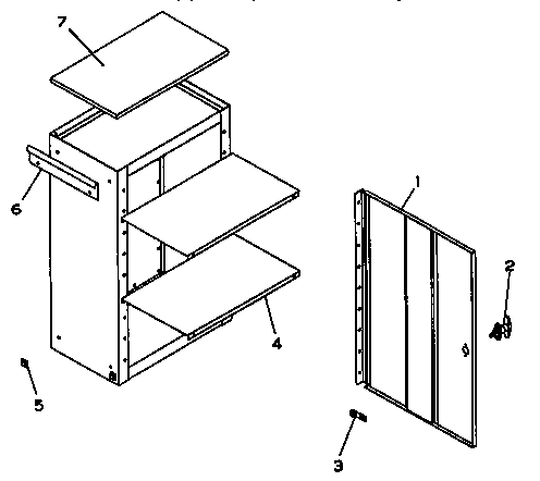 Unit Parts Diagram and Parts List for 706657630  Craftsman Tool Stand & Cart