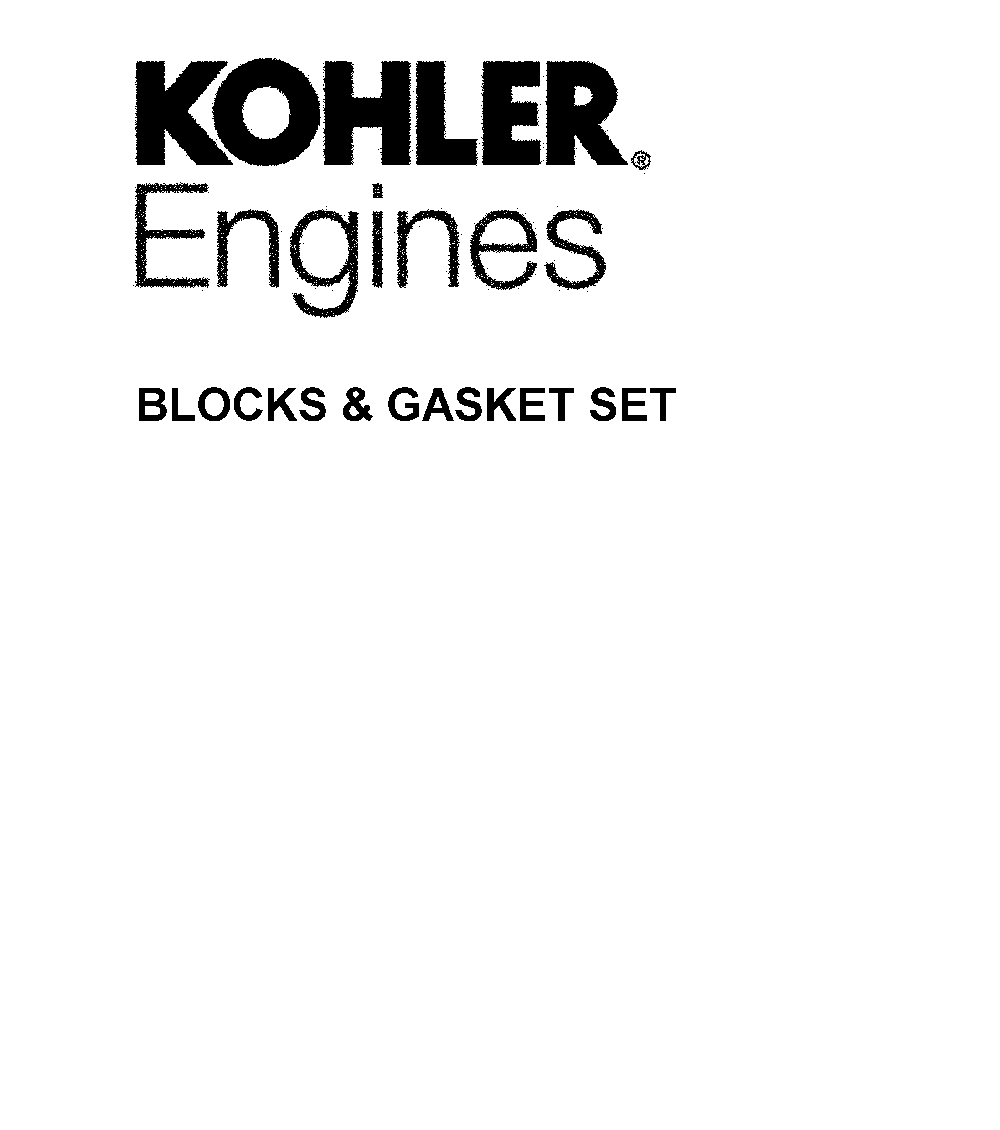 Blocks & gasket set Diagram and Parts List for CMXGRAM1130047  Craftsman Lawn Tractor