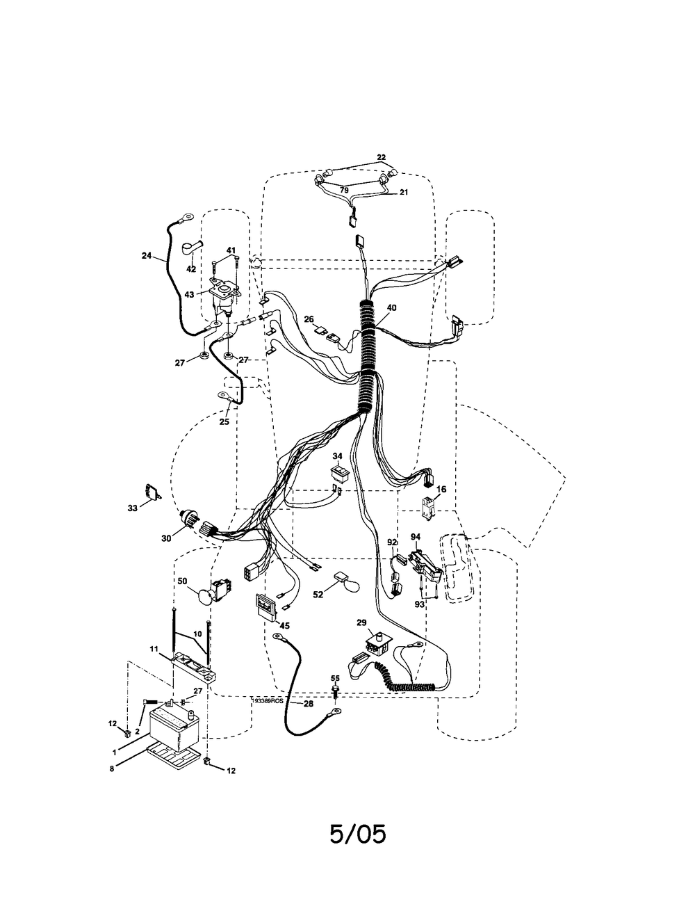 Diagram Diagram and Parts List for 917275701 Type 0 Craftsman Lawn Tractor