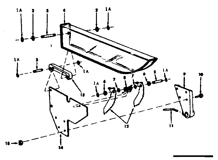 Guard Assembly Diagram and Parts List for 11329953  Craftsman Power Motor