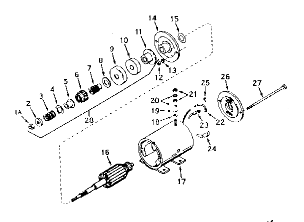 Starter Motor No. 29965 - Plate No. 3 Diagram and Parts List for 143196032  Craftsman Engine