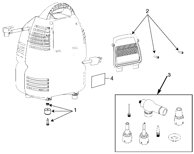 Default Diagram and Parts List for 919-75111 Type 0 Craftsman Compressor
