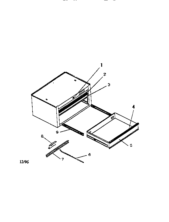 Unit Parts Diagram and Parts List for 706657661  Craftsman Tool Stand & Cart