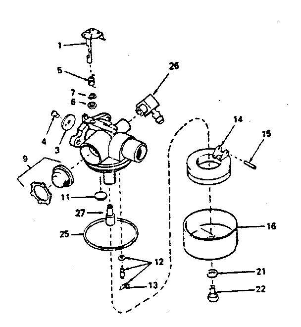 Carburetor No. 632420 Diagram and Parts List for 143374112  Craftsman Engine