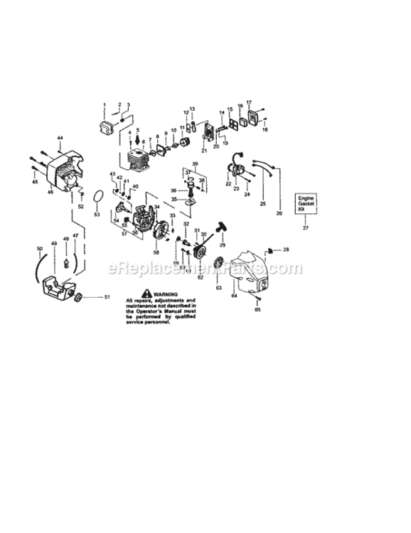 Page B Diagram and Parts List for 944511461  Craftsman Trimmer