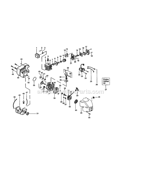 Page B Diagram and Parts List for 944511462  Craftsman Trimmer