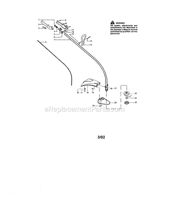 Page A Diagram and Parts List for 944511474  Craftsman Trimmer