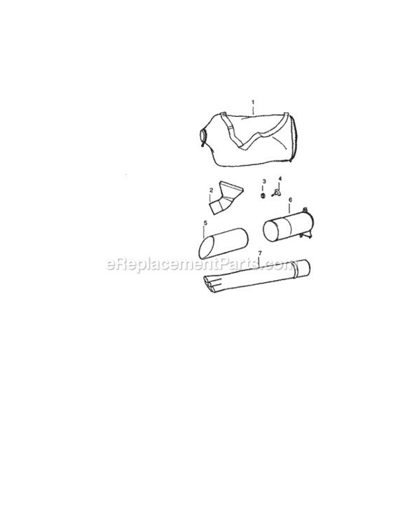 Page D Diagram and Parts List for 944517741  Craftsman Leaf Blower / Vacuum