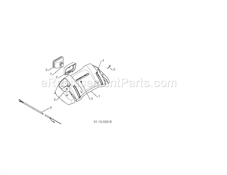 Panel Console / Headlight B Diagram and Parts List for 944528117  Craftsman Snow Blower