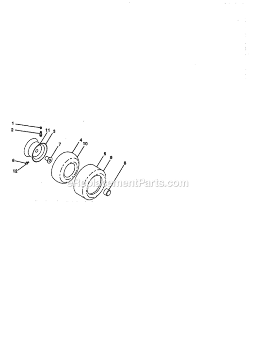 Page J Diagram and Parts List for 944609900  Craftsman Lawn Tractor