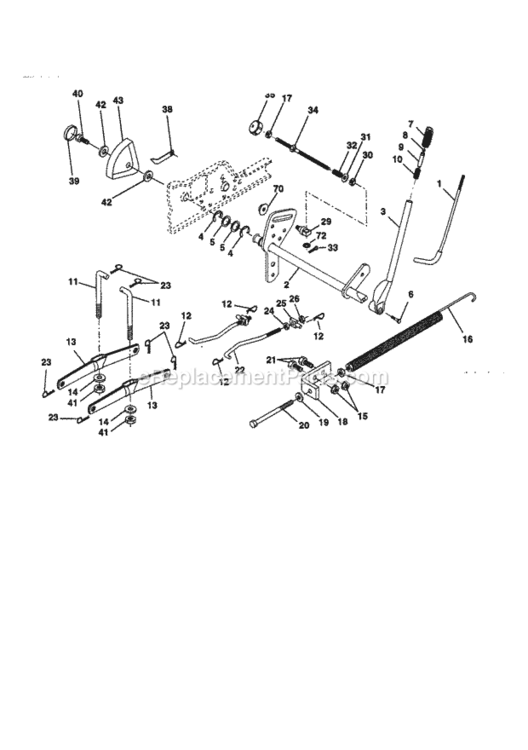 Page G Diagram and Parts List for 944609900  Craftsman Lawn Tractor