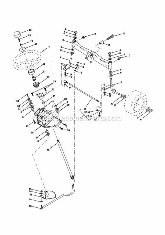 Page D Diagram and Parts List for 944609940  Craftsman Lawn Tractor