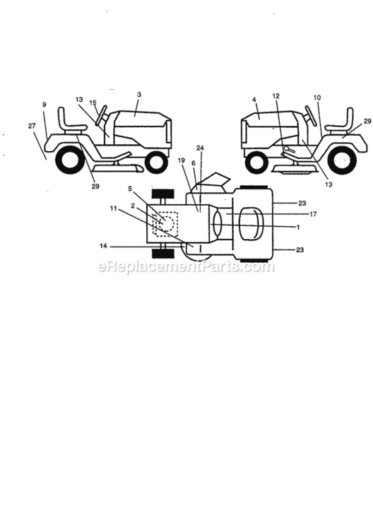 Page I Diagram and Parts List for 944609940  Craftsman Lawn Tractor