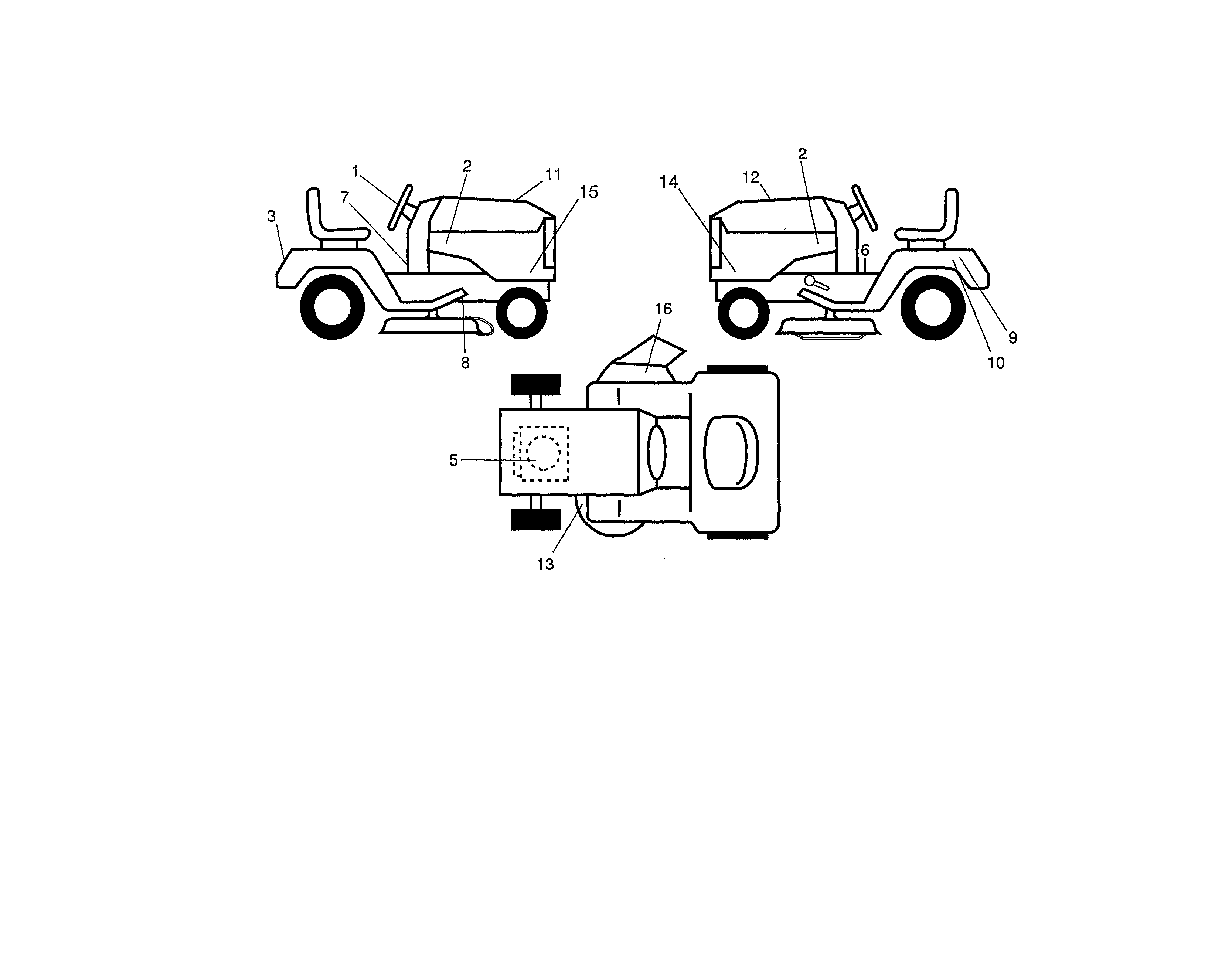 Decals Diagram and Parts List for 917250841  Craftsman Lawn Tractor