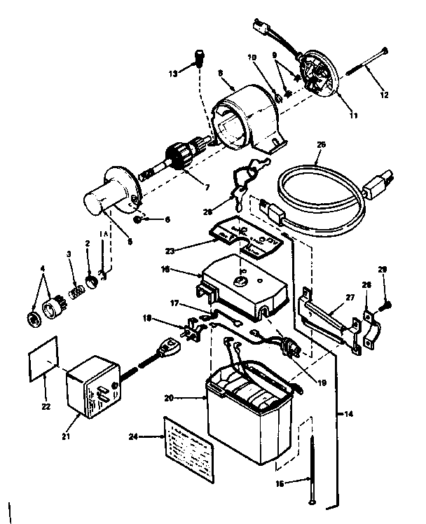 Unit Parts Diagram and Parts List for 14388910  Craftsman Lawn Mower