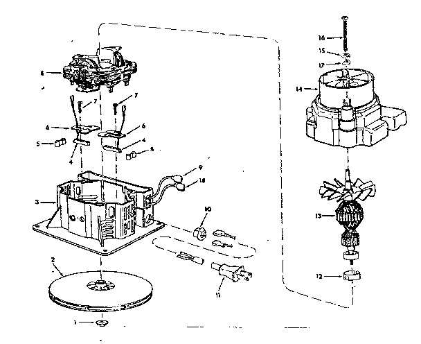 Motor - 73364 Diagram and Parts List for 113179850  Craftsman Filters & Accessories